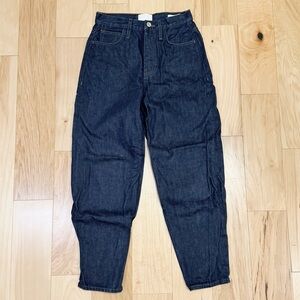 Frame Women’s Le Italien Denim Barrel Jeans in Rinse Blue